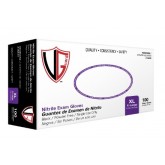 Disposable Nitrile Powder Free Black Medical Grade Gloves - 5.5mil, Extra Extra Large